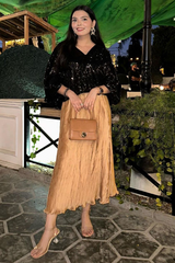 Silk Skirt - Golden